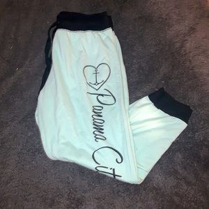 Limon teal capri sweatpants